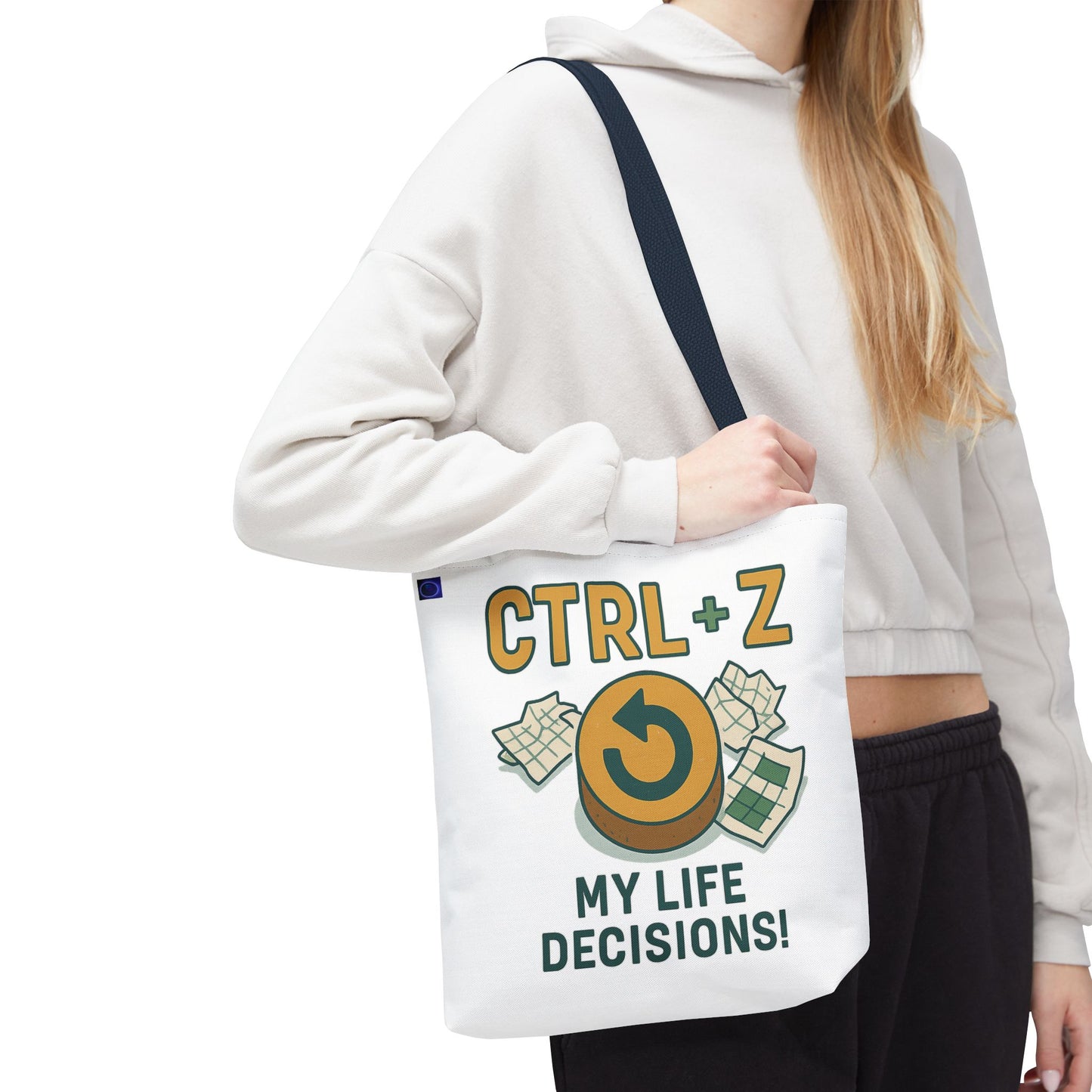 CTRL+Z Life Decisions Tote Bag - Reversible Design