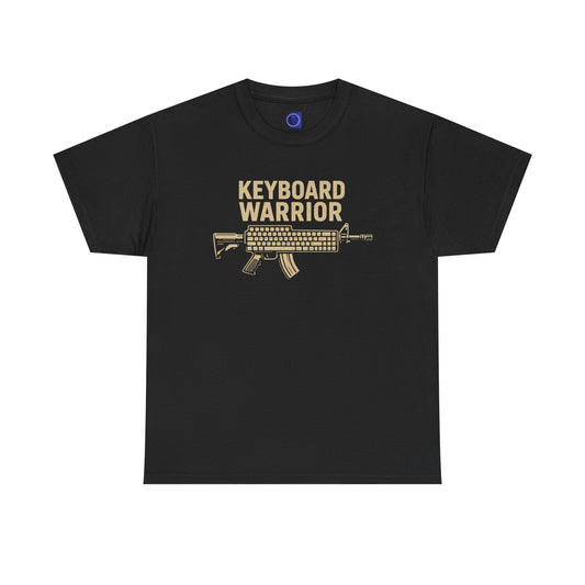 Keyboard Warrior Unisex Heavy Cotton Tee | Gaming & Meme Culture Apparel