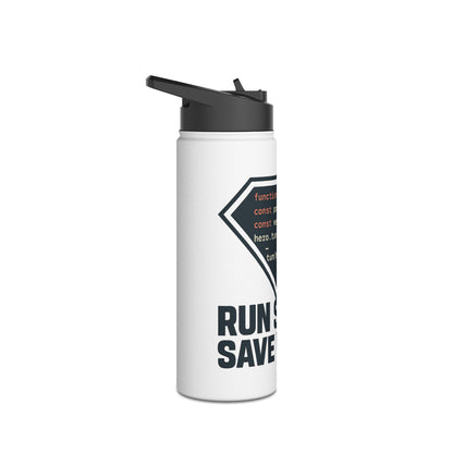 JavaScript Code Stainless Steel Water Bottle