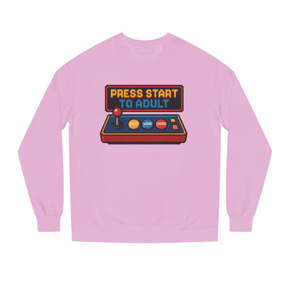 Press Start to Adult Unisex Crew Neck Sweatshirt