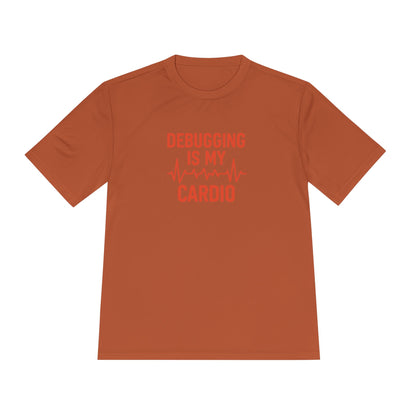 Debugging Is My Cardio Unisex Moisture Wicking Tee