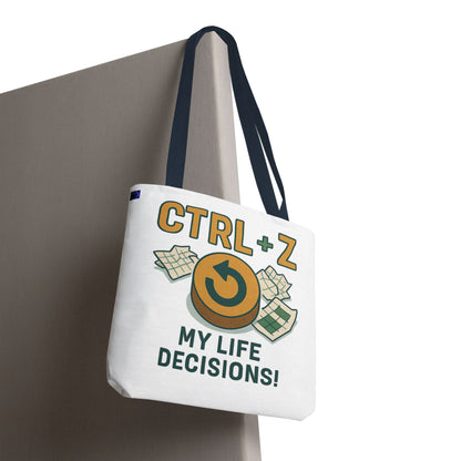 CTRL+Z Life Decisions Tote Bag - Reversible Design