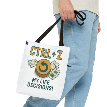 CTRL+Z Life Decisions Tote Bag - Reversible Design
