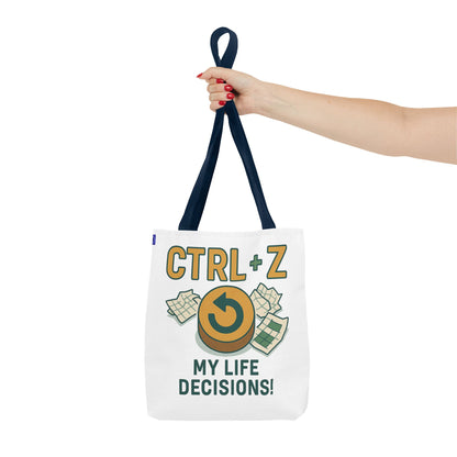 CTRL+Z Life Decisions Tote Bag - Reversible Design