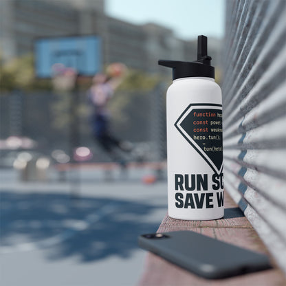 JavaScript Code Stainless Steel Water Bottle