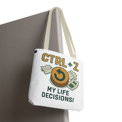 CTRL+Z Life Decisions Tote Bag - Reversible Design