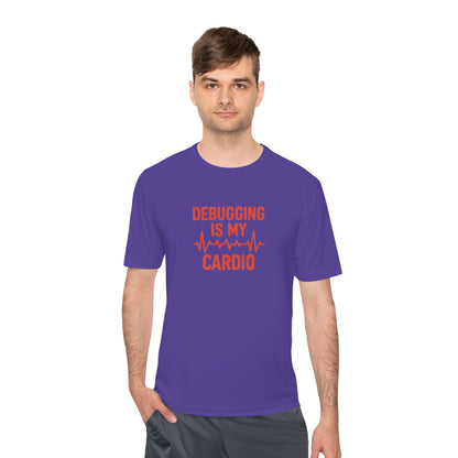 Debugging Is My Cardio Unisex Moisture Wicking Tee