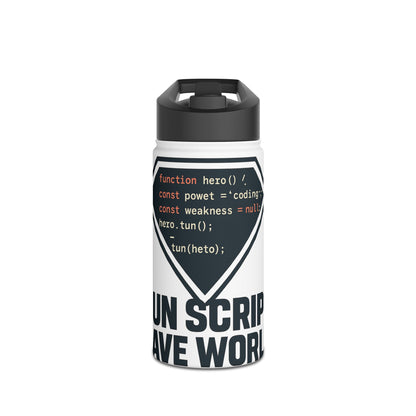 JavaScript Code Stainless Steel Water Bottle