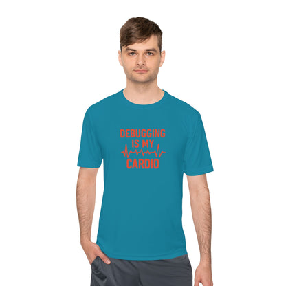 Debugging Is My Cardio Unisex Moisture Wicking Tee