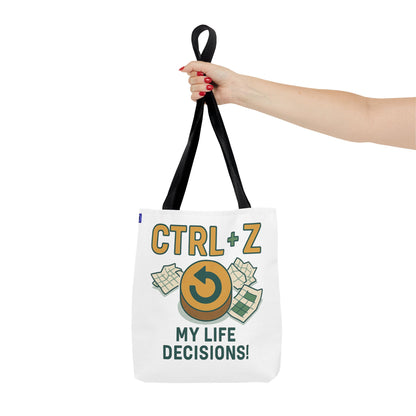 CTRL+Z Life Decisions Tote Bag - Reversible Design