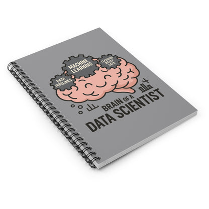 Brain of a Data Scientist Spiral Notebook