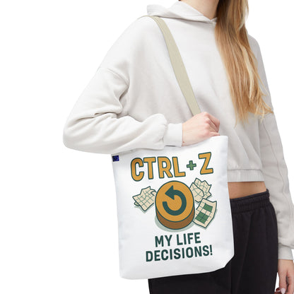 CTRL+Z Life Decisions Tote Bag - Reversible Design