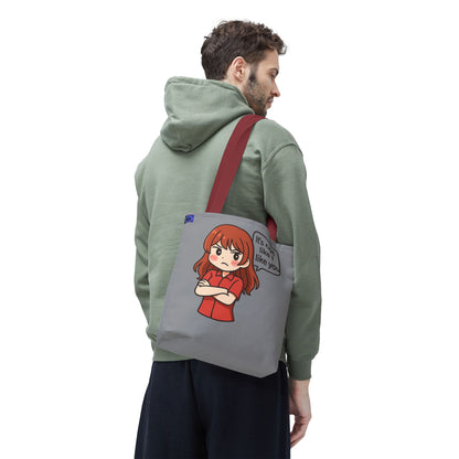 Tote Bag – "It's Not Like I Like You" Cute Character Design