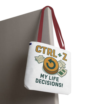 CTRL+Z Life Decisions Tote Bag - Reversible Design