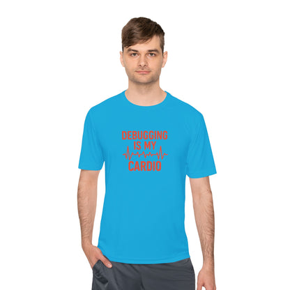Debugging Is My Cardio Unisex Moisture Wicking Tee