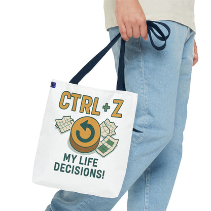CTRL+Z Life Decisions Tote Bag - Reversible Design