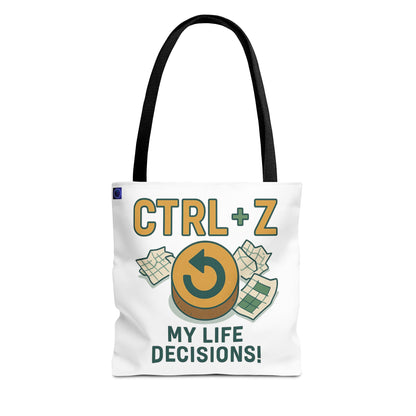CTRL+Z Life Decisions Tote Bag - Reversible Design