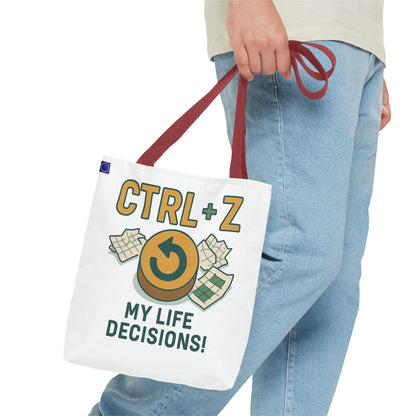 CTRL+Z Life Decisions Tote Bag - Reversible Design
