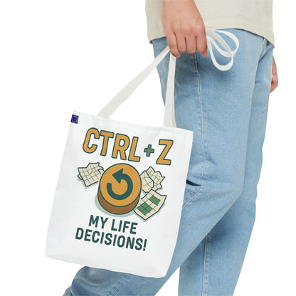 CTRL+Z Life Decisions Tote Bag - Reversible Design