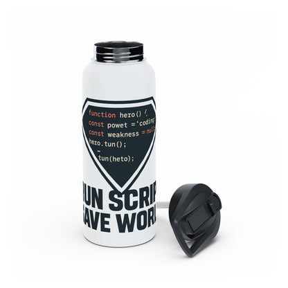 JavaScript Code Stainless Steel Water Bottle