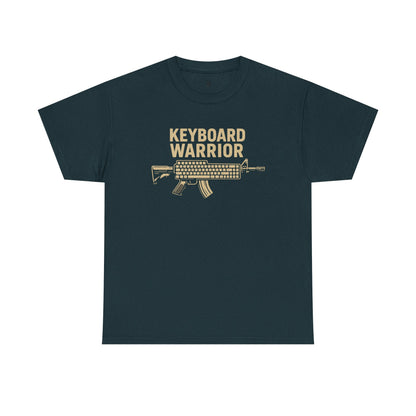 Keyboard Warrior Unisex Heavy Cotton Tee | Gaming & Meme Culture Apparel