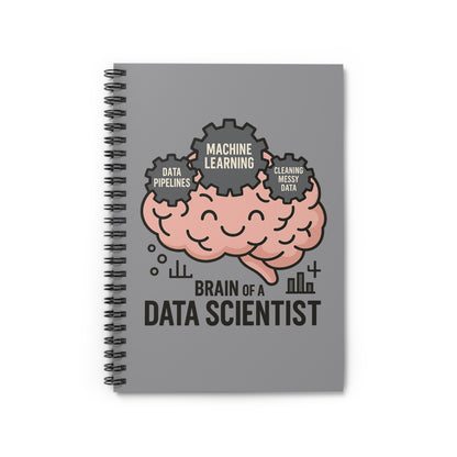 Brain of a Data Scientist Spiral Notebook