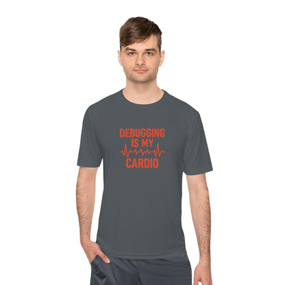 Debugging Is My Cardio Unisex Moisture Wicking Tee