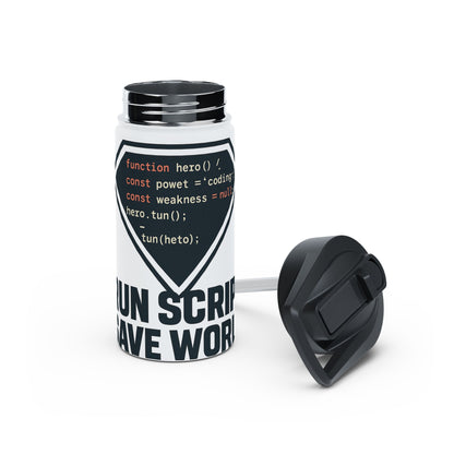 JavaScript Code Stainless Steel Water Bottle