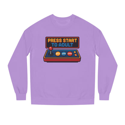 Press Start to Adult Unisex Crew Neck Sweatshirt
