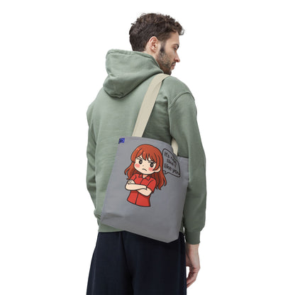 Tote Bag – "It's Not Like I Like You" Cute Character Design