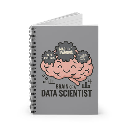 Brain of a Data Scientist Spiral Notebook