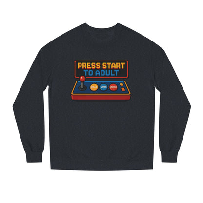 Press Start to Adult Unisex Crew Neck Sweatshirt