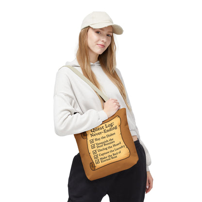 Quest Log Tote Bag for Gamers & Households