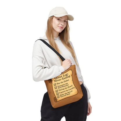 Quest Log Tote Bag for Gamers & Households