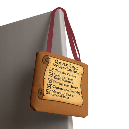 Quest Log Tote Bag for Gamers & Households