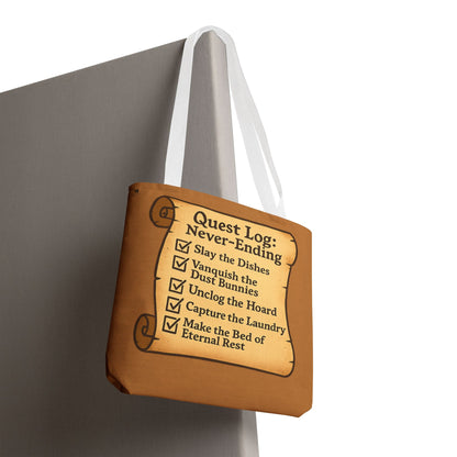 Quest Log Tote Bag for Gamers & Households