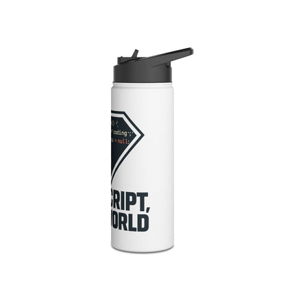 JavaScript Code Stainless Steel Water Bottle