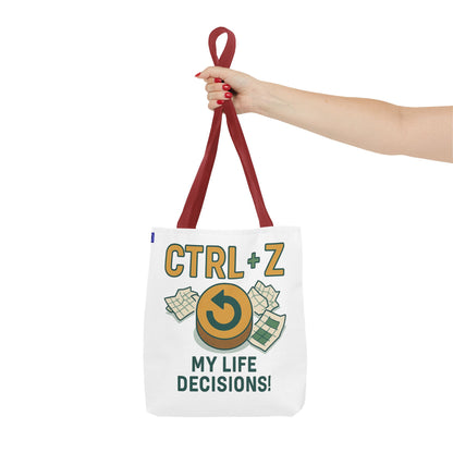 CTRL+Z Life Decisions Tote Bag - Reversible Design