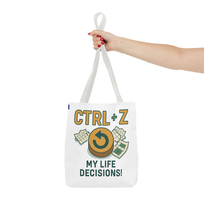 CTRL+Z Life Decisions Tote Bag - Reversible Design
